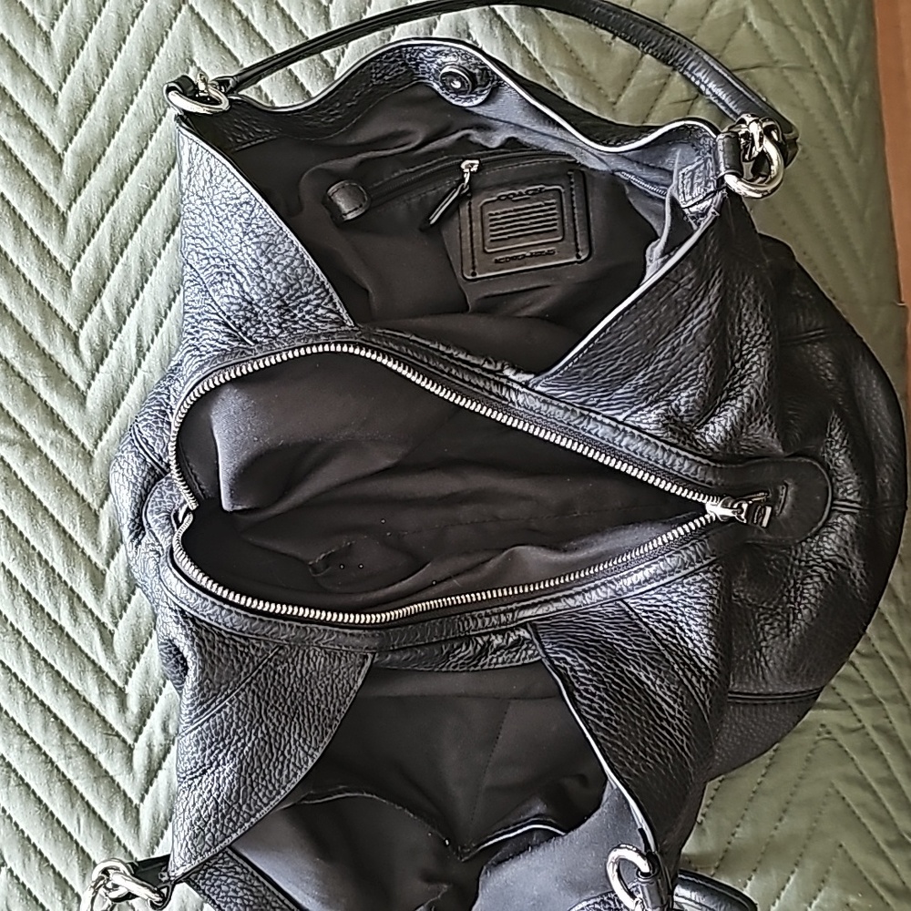 COPY - Coach - Black Leather Shoulder Handbag